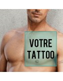 tatouage éphémère personnalisé pectoraux