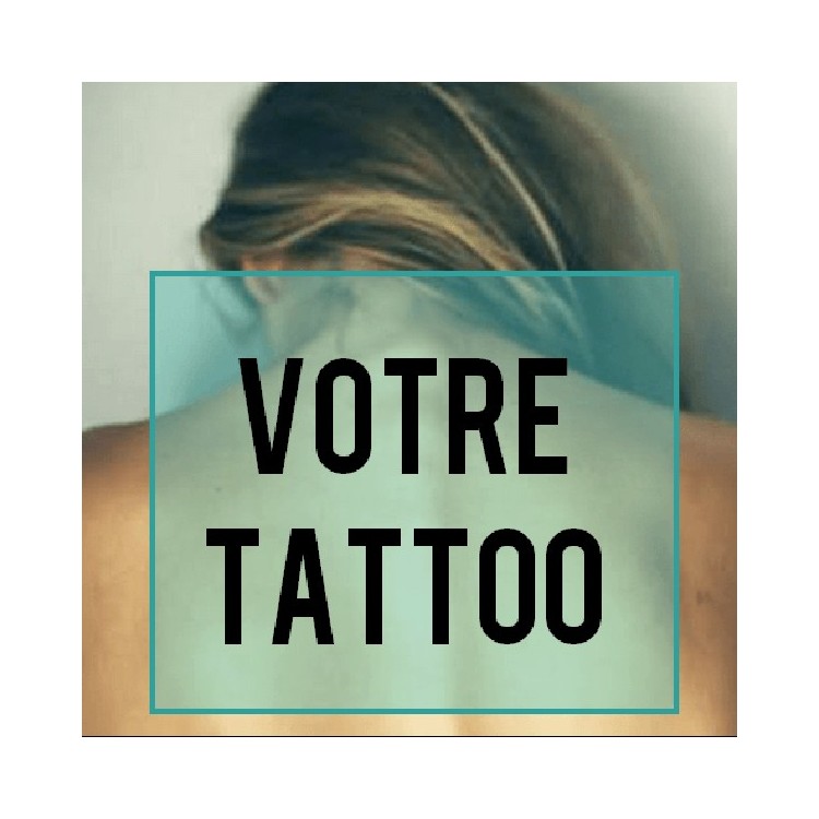 tatouage éphémère personnalisé nuque